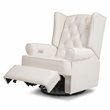Namesake Harbour Tufted Modern Fabric Swivel Power Recliner in Cream