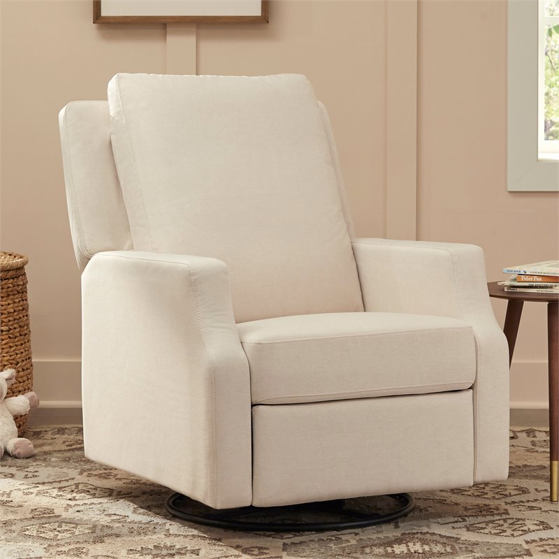 Namesake Crewe Fabric Swivel Glider Recliner in Performance Cream