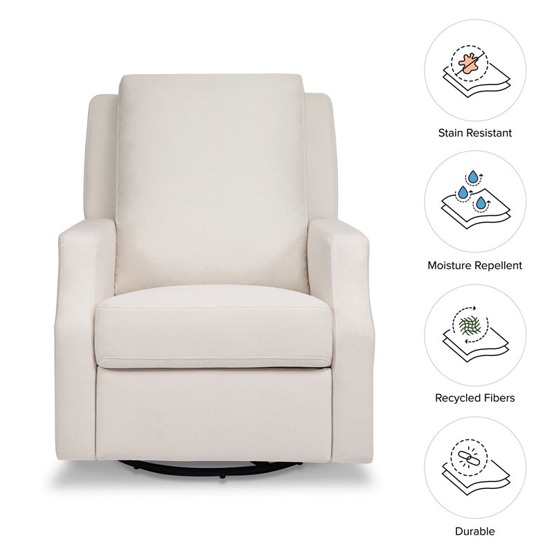 Namesake Crewe Fabric Swivel Glider Recliner in Performance Cream