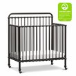 Namesake Winston Metal 4-in-1 Convertible Mini Crib in Vintage Black