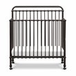 Namesake Winston Metal 4-in-1 Convertible Mini Crib in Vintage Black