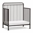 Namesake Winston Metal 4-in-1 Convertible Mini Crib in Vintage Black