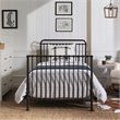 Namesake Winston Metal 4-in-1 Convertible Mini Crib in Vintage Black