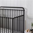 Namesake Winston Metal 4-in-1 Convertible Mini Crib in Vintage Black