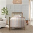 Namesake Winston Metal 4-in-1 Convertible Mini Crib in Vintage Gold