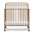 Namesake Winston Metal 4-in-1 Convertible Mini Crib in Vintage Gold