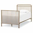 Namesake Winston Metal 4-in-1 Convertible Mini Crib in Vintage Gold