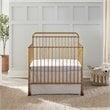 Namesake Winston Metal 4-in-1 Convertible Mini Crib in Vintage Gold