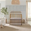 Namesake Winston Metal 4-in-1 Convertible Mini Crib in Vintage Gold