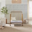 Namesake Winston Metal 4-in-1 Convertible Mini Crib in Vintage Gold