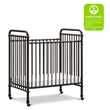 Namesake Abigail Metal 3-in-1 Convertible Mini Crib in Vintage Black