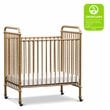 Namesake Abigail Metal 3-in-1 Convertible Mini Crib in Vintage Gold