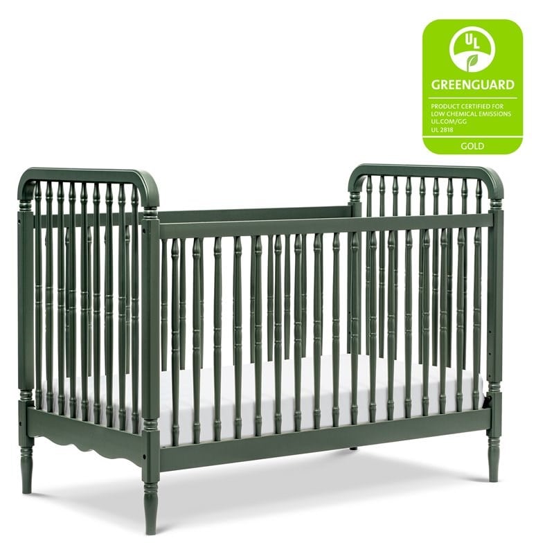 Namesake Liberty Wood 3-in-1 Convertible Crib in Forest Green