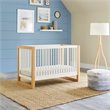 Namesake Nantucket Wood 3-in-1 Convertible Crib in Warm White and Honey
