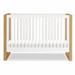 Namesake Nantucket Wood 3-in-1 Convertible Crib in Warm White and Honey