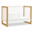 Namesake Nantucket Wood 3-in-1 Convertible Crib in Warm White and Honey