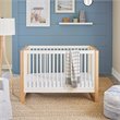 Namesake Nantucket Wood 3-in-1 Convertible Crib in Warm White and Honey