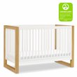 Namesake Nantucket Wood 3-in-1 Convertible Crib in Warm White and Honey