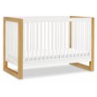 Namesake Nantucket Wood 3-in-1 Convertible Crib in Warm White and Honey