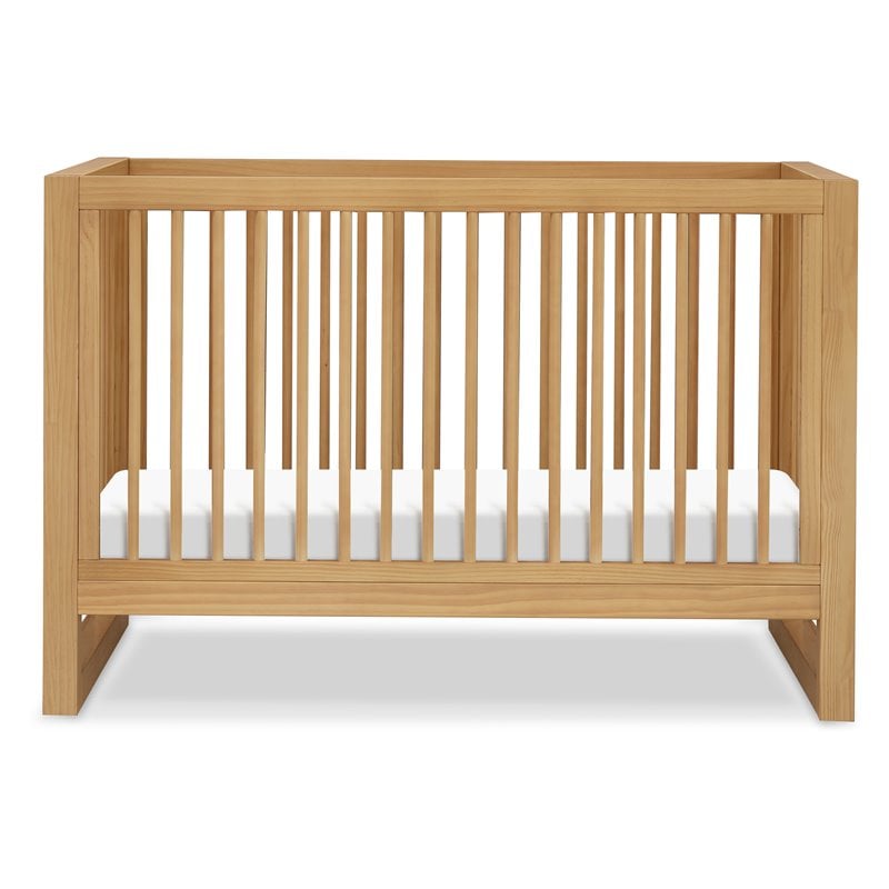 Namesake Nantucket Wood 3-in-1 Convertible Crib in Honey Natural