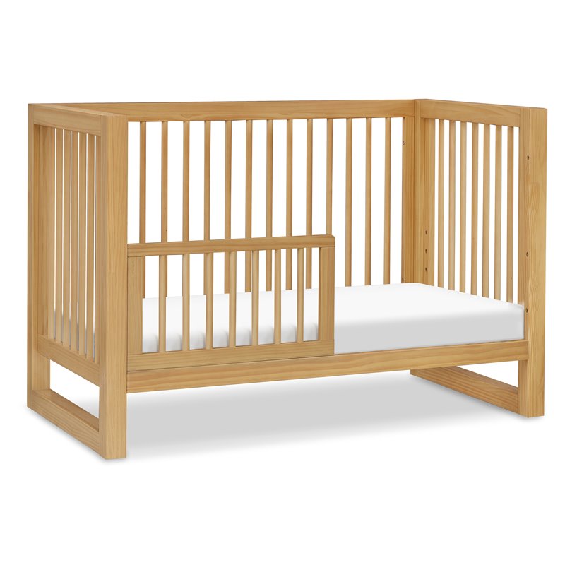 Namesake Nantucket Wood 3-in-1 Convertible Crib in Honey Natural