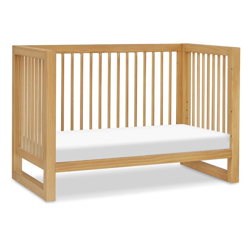 Namesake Nantucket Wood 3-in-1 Convertible Crib in Honey Natural