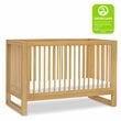 Namesake Nantucket Wood 3-in-1 Convertible Crib in Honey Natural