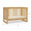 Namesake Nantucket Wood 3-in-1 Convertible Crib in Honey Natural