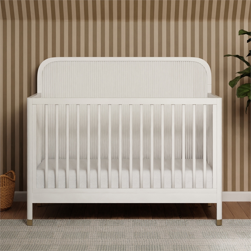 Namesake Brimsley Tambour 4-in-1 Convertible Crib in Warm White