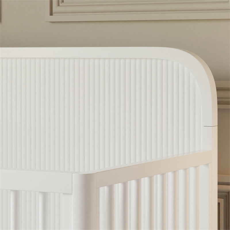 Namesake Brimsley Tambour 4-in-1 Convertible Crib in Warm White