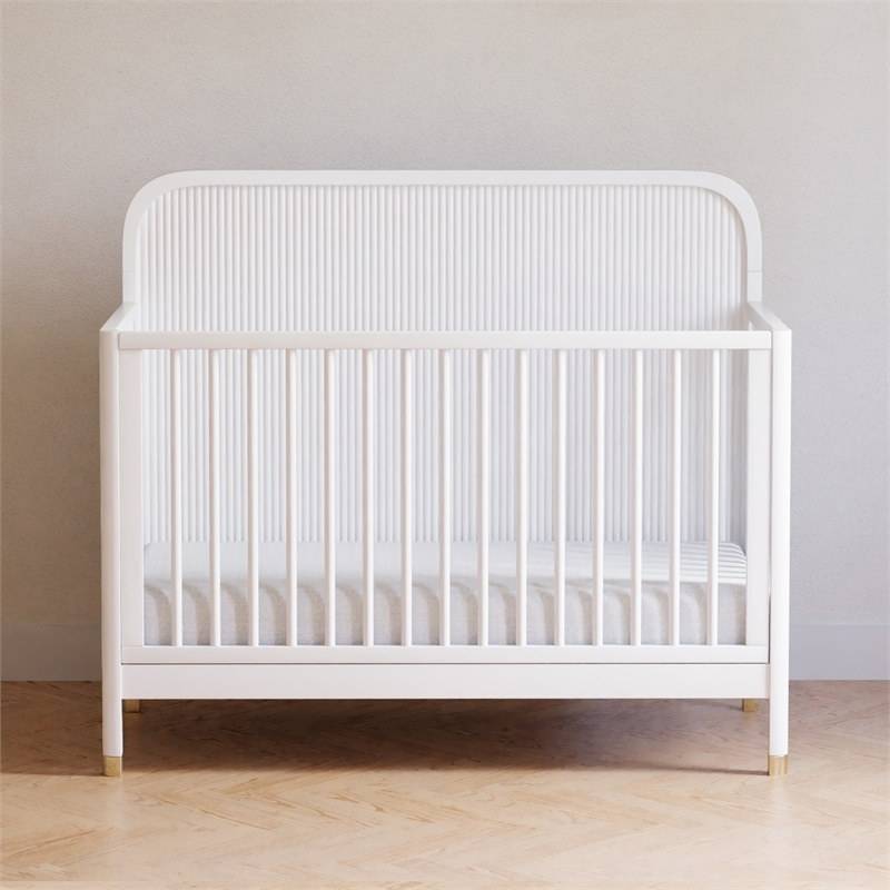 Namesake Brimsley Tambour 4-in-1 Convertible Crib in Warm White