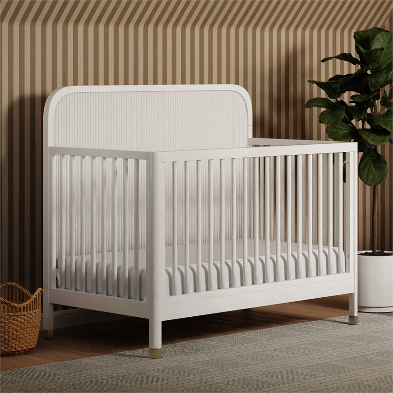 Namesake Brimsley Tambour 4-in-1 Convertible Crib in Warm White
