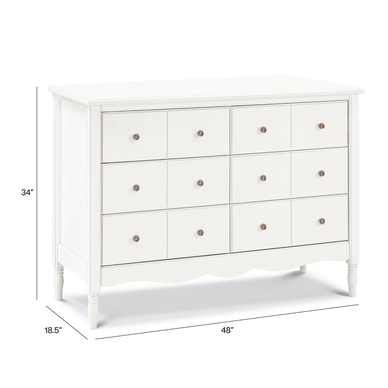 Namesake Liberty 6-Drawer Assembled Dresser in Warm White