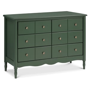 namesake liberty 6-drawer assembled dresser in forest green