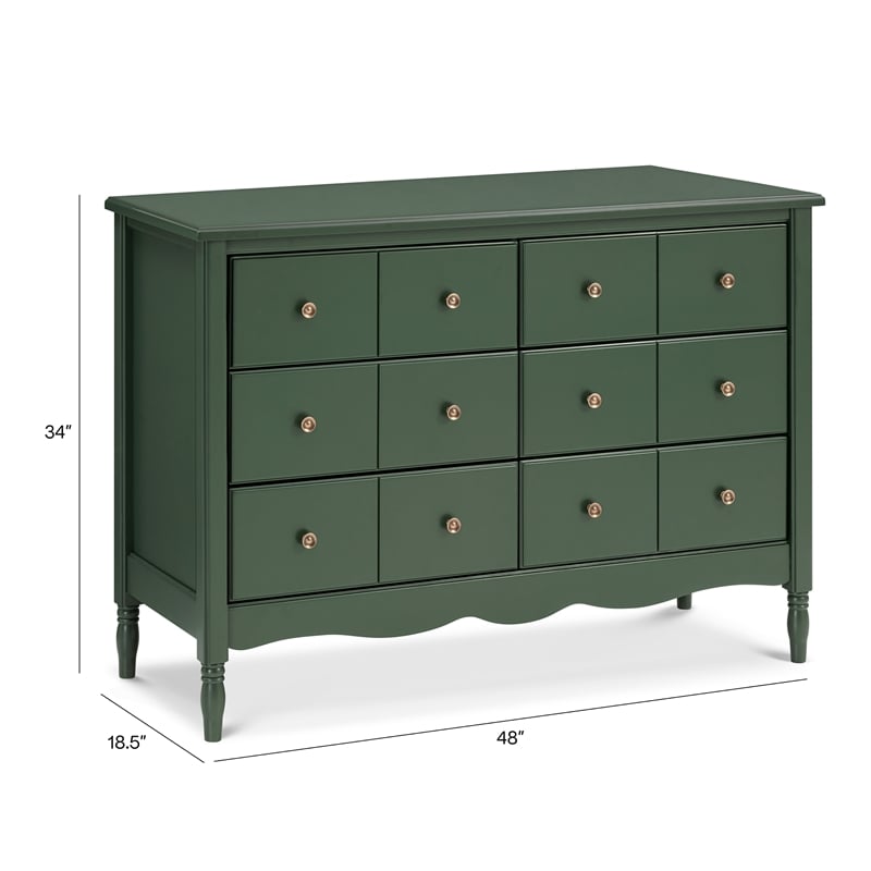 Namesake Liberty 6-Drawer Assembled Dresser in Forest Green