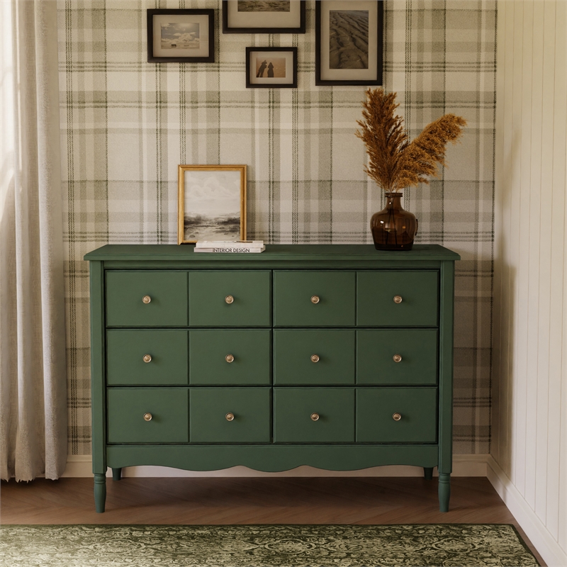 Namesake Liberty 6-Drawer Assembled Dresser in Forest Green