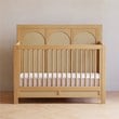 Namesake Eloise 4-in-1 Convertible Crib in Honey and Performance Sand Eco-Weave