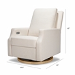 Namesake Crewe Electronic Swivel Glider Recliner in Performance Cream