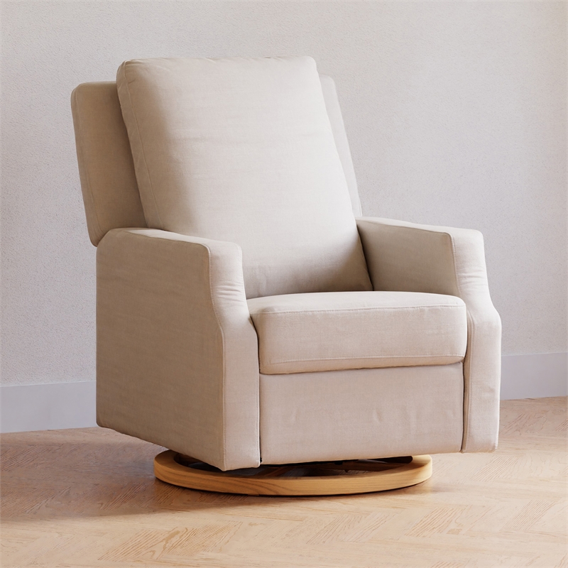 Namesake Crewe Electronic Swivel Glider Recliner in Performance Cream