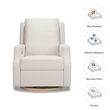 Namesake Crewe Electronic Swivel Glider Recliner in Performance Cream