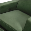 Namesake Crewe Recliner and Swivel Glider in Forest Green Velvet w/Wood Base