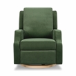 Namesake Crewe Recliner and Swivel Glider in Forest Green Velvet w/Wood Base