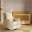 Namesake Crewe Recliner and Swivel Glider in Tan Gingham