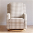 Namesake Crewe Recliner and Swivel Glider in Tan Gingham