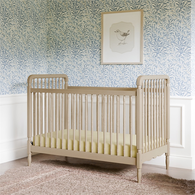 Liberty 3-in-1 Convertible Spindle Crib w/Toddler Bed Conversion Kit Washed Pine
