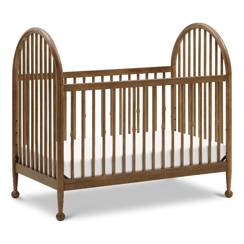 Namesake Alouette 3-in-1 Convertible Spindle Crib in Natural Walnut