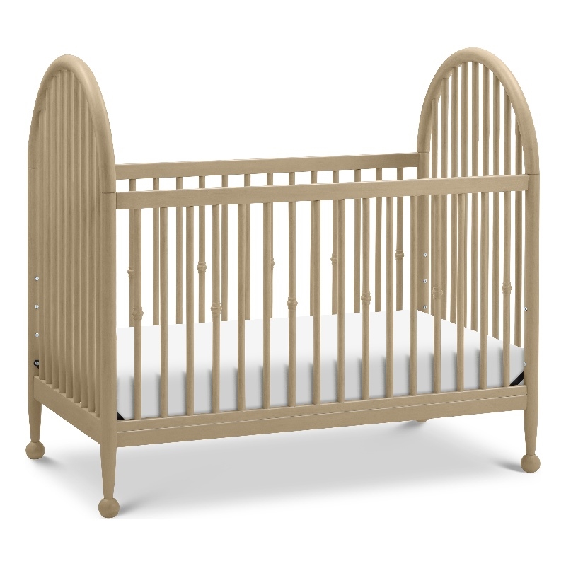 Namesake Alouette 3-in-1 Convertible Spindle Crib in Washed Pine