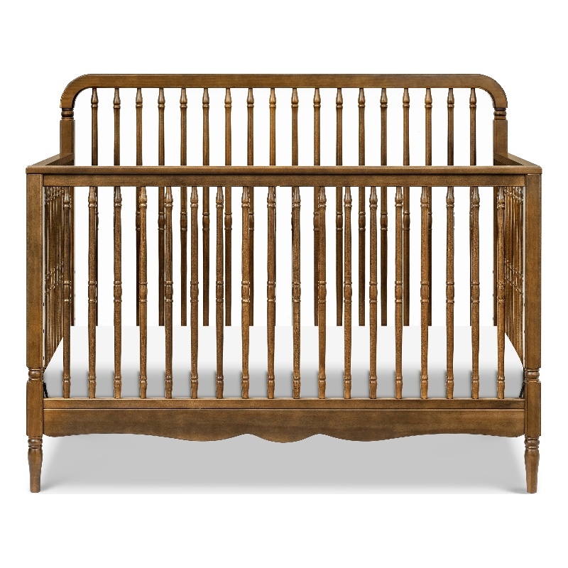 Namesake Liberty 4-in-1 Convertible Spindle Crib in Natural Walnut
