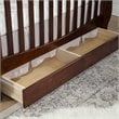 Ashbury 4-in-1 Convertible Crib with Toddler Bed Conversion Kit in Espresso