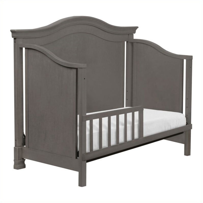 Million Dollar Baby Classic Louis 4in1 Convertible Crib with Toddler Rail in Manor Grey M3401MG